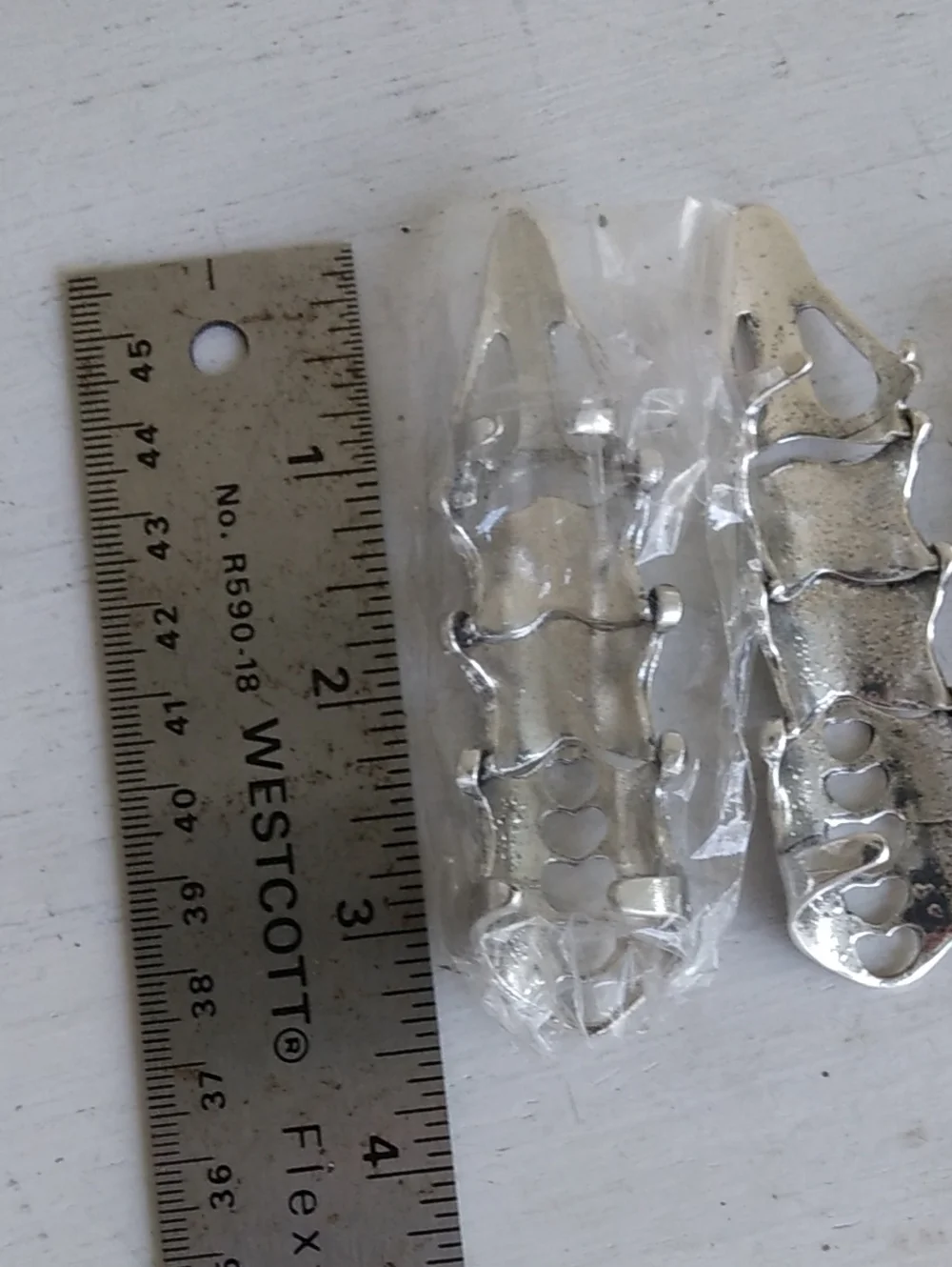 Gothic Full Finger Claw Silver Setvof 4